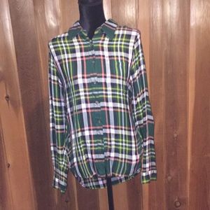 Kittenish Green Plaid Shirt